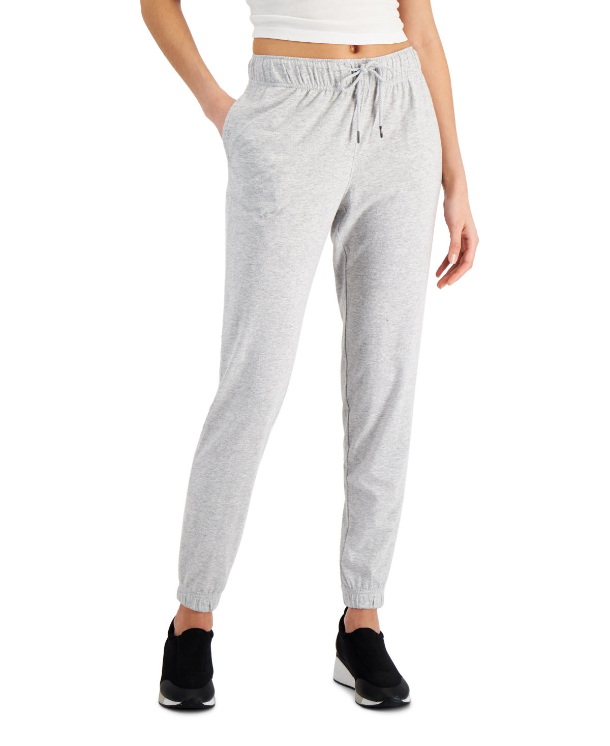 ID Ideology Women Regular fit Joggers Fleece Pants XXL / 30 Grey Solid