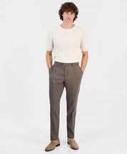 Michael Kors Mens Classic fit Linen Dress Pants 30 / 30 Brown Solid