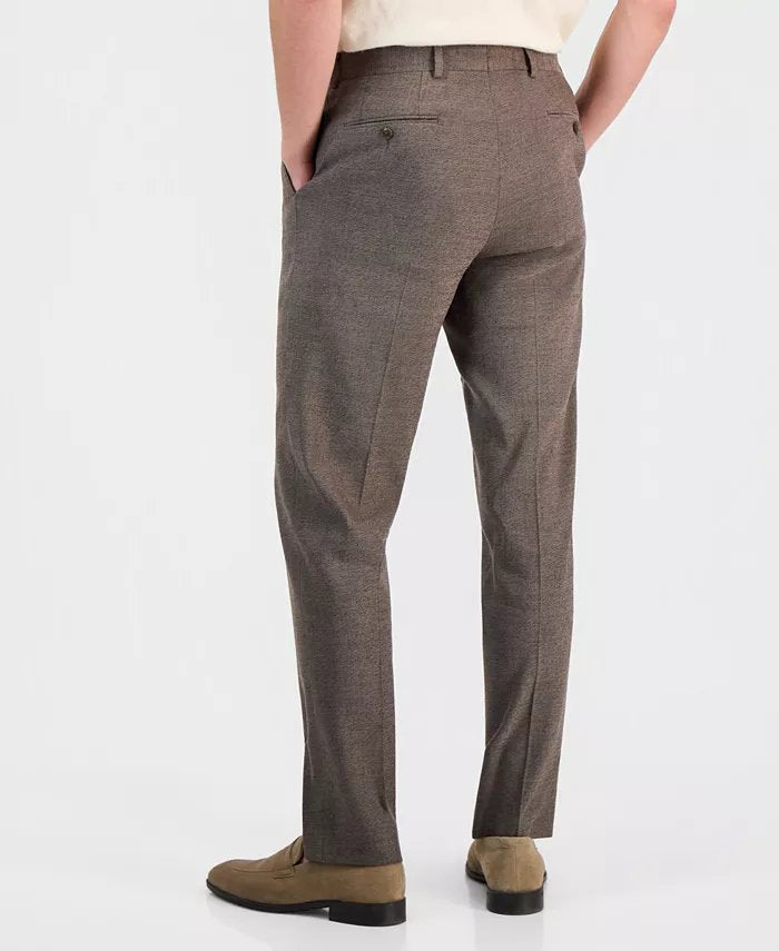 Michael Kors Mens Classic fit Linen Dress Pants 30 / 30 Brown Solid