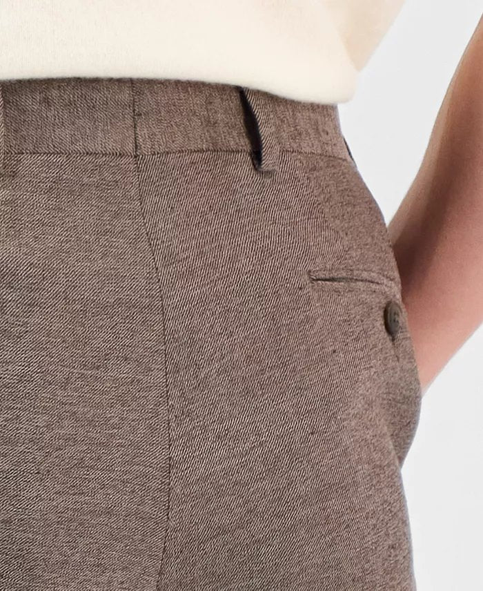 Michael Kors Mens Classic fit Linen Dress Pants 30 / 30 Brown Solid