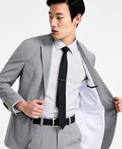 Hugo Boss Mens Modern fit Suit Jacket Blazer 40 R Grey Solid