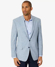 CLUB ROOM Men's Classic-Fit Solid Sport Coat 40S Light Blue