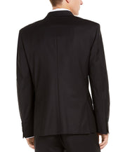 Calvin Klein Slim-Fit Stretch Black Double-Breasted Suit Jacket 40L