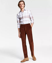 Lauren Ralph Lauren Regular Fit Corduroy Performance Pants 33 x 32 Vicuna Brown