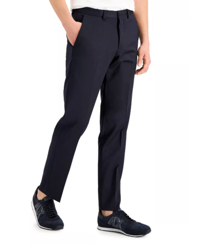 A/X Armani Exchange Men's Navy Solid Dress Pants 32 / 30 Slim-Fit