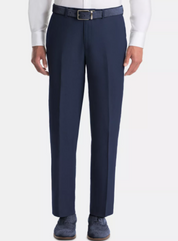 LAUREN RALPH LAUREN Men's Dress Pants 40 x 29 UltraFlex Classic-Fit Navy