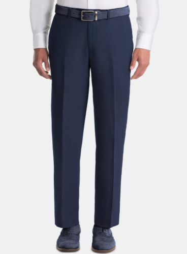 LAUREN RALPH LAUREN Men's Dress Pants 40 x 29 UltraFlex Classic-Fit Navy