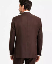Michael Kors Mens Classic fit Wool Suit Jacket Blazer 42 S Brown