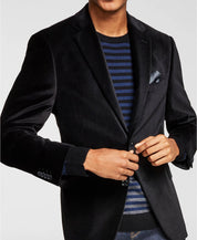 Alfani Men's Slim-Fit Solid Velvet Blazer 36S Black Sport Coat