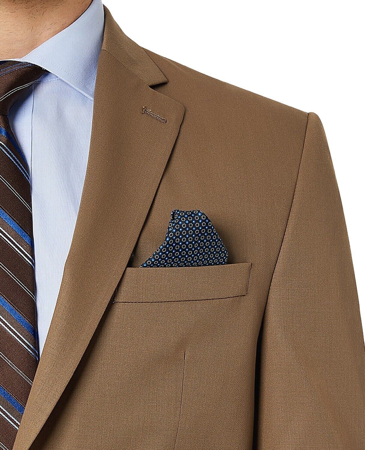 Lauren Ralph Lauren Men's Classic-Fit Wool Stretch Suit Jacket 50R Taupe