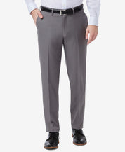 Haggar Mens Premium Slim-Fit Dress Pants Silver 32 x 34