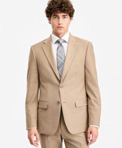 Tommy Hilfiger Mens Modern fit Wool Suit Jacket Blazer 44 R Th-flex Tan Solid