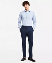 Tommy Hilfiger Mens Modern fit Wool Dress Pants 38 / 30 Navy Solid Stretch