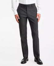 Tommy Hilfiger Mens Modern fit Wool Dress Pants 33 / 30 Charcoal Solid Stretch
