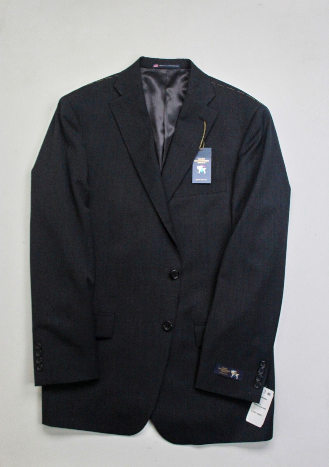 Hart Schaffner Mens Marx Chicago Fit Suit Jacket 40S Charcoal Grey Wool