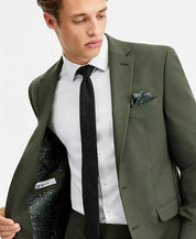 Bar III Mens Slim fit Suit Jacket Blazer 38 R Green Solid