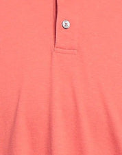 Z Zegna Mens Regular Fit Stretch Polo Shirt Large Salmon Pink