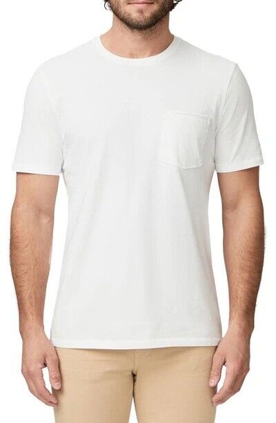 PAIGE Ramirez Cotton Pocket T-Shirt in Fresh White Size Small