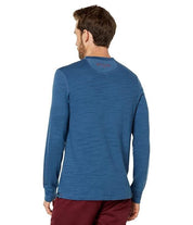 Scotch & Soda Mens Long Sleeve Jersey Henley T-Shirt Small Blue