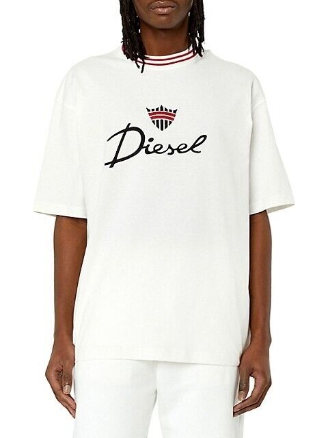 Diesel Mens T-Wash-G6 T-Shirt Medium White