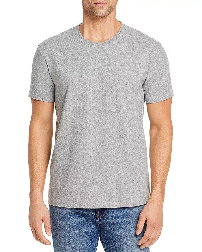 FRAME Mens Solid Crewneck Tee Shirt Small Grey