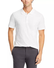 Theory Mens Bron Cotton Regular Fit Polo Shirt XL White