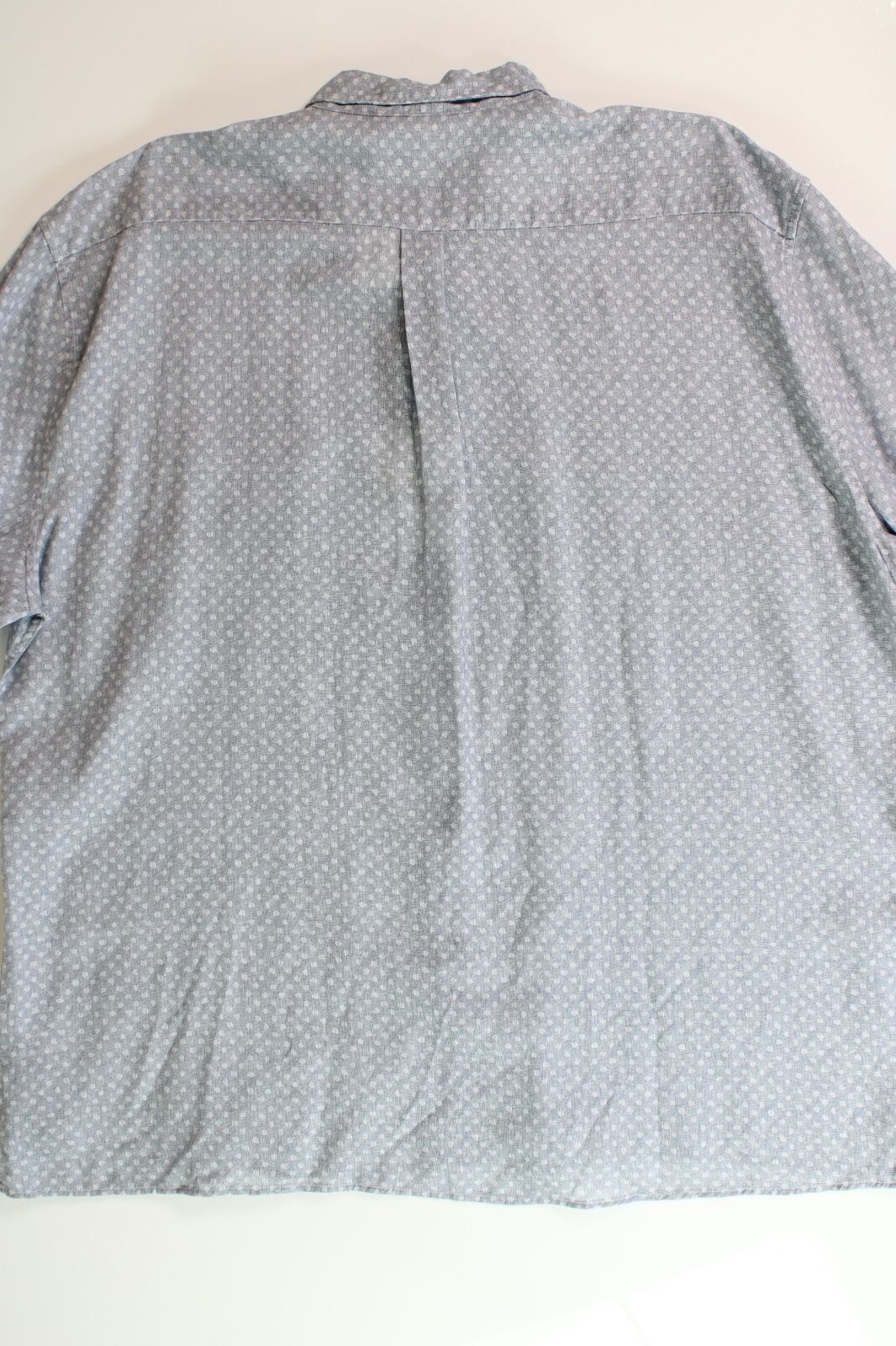 BARBOUR Mens Short Sleeve Button Linen Shirt XXXL 3XL Blue