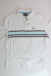 Barbour Men's Silsen Polo Shirt XXL 2XL White