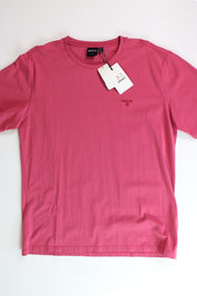 Barbour Mens Garment-Dyed T-Shirt XL Fuchsia Pink