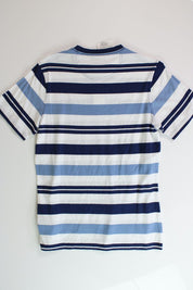Barbour Mens Kylemore Tee Shirt Small Blue Striped