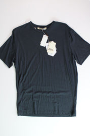 Maurizio Baldassari Mens SS WOOL T Shirt Small Metal Grey ITALY