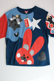 Kenzo Oversized Graphic Print T-Shirt Men's Medium Crew Neck Short Sleeve