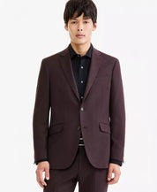 Kenneth Cole Reaction Mens Slim fit Suit Jacket Blazer 44 R Brown Solid