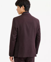 Kenneth Cole Reaction Mens Slim fit Suit Jacket Blazer 44 R Brown Solid