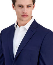 Alfani Mens Slim fit Suit Jacket Blazer 44 S Navy Blue Solid