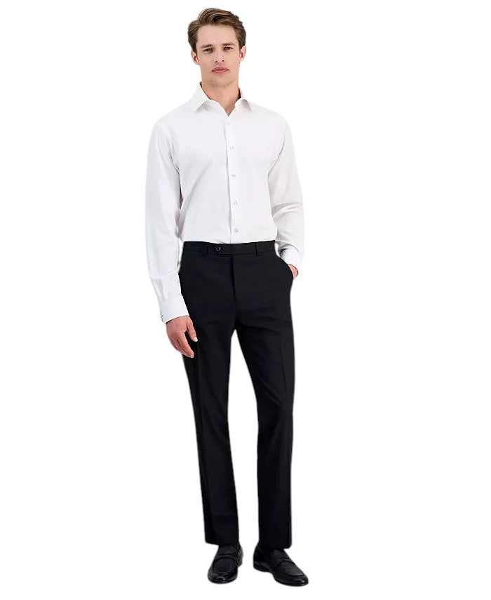 Alfani Mens Slim fit Dress Pants 40 / 29 Black Solid