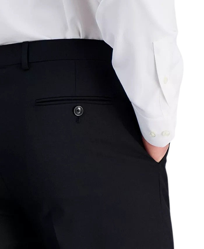 Alfani Mens Slim fit Dress Pants 36 / 30 Black Solid