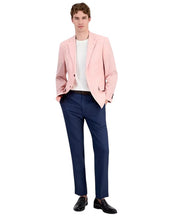 Nautica Mens Modern fit Cotton Sport Coat Blazer 40 S Pink Solid Stretch
