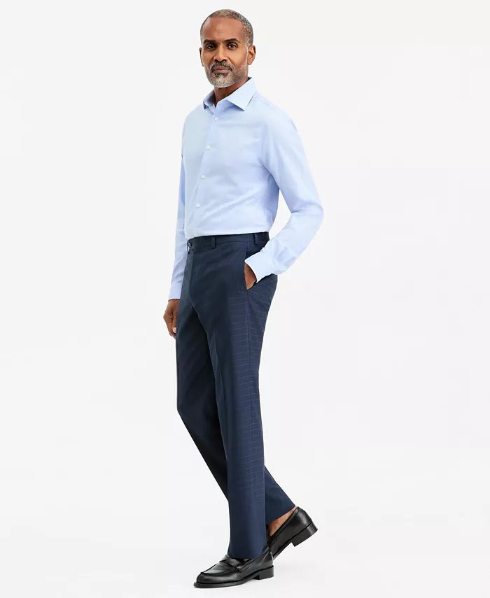 Michael Kors Mens Classic fit Dress Pants 36 / 30 Navy Blue Solid