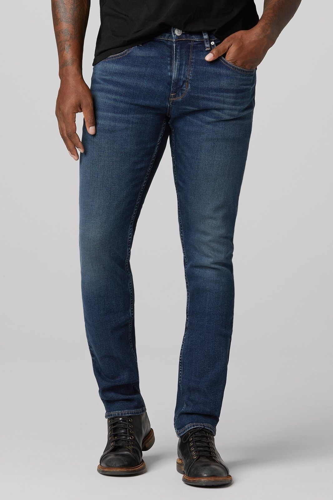 Hudson Mens Blake Slim Straight Jeans Size 31 Blue Stretch