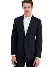 Bar Iii Mens Slim fit Wool Suit Jacket Blazer 36 S Black Solid