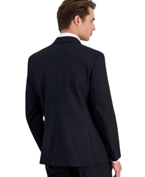 Bar Iii Mens Slim fit Wool Suit Jacket Blazer 36 S Black Solid