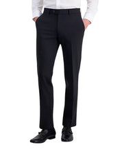 Bar Iii Mens Slim fit Wool Dress Pants 32 / 30 Black Solid