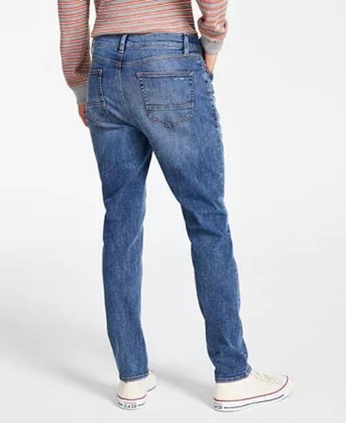 SUN + STONE Men's Athletic Fit Jeans 38 x 32 Distressed Blue