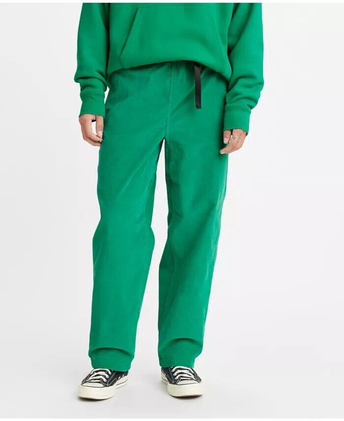 LEVI'S Men's Skate Quick Release Straight Leg Pants Small Green Corduroy