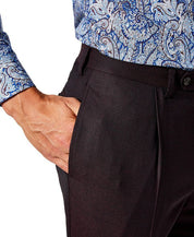 TALLIA Men's Classic-Fit Wool Suit Pleated Dress Pants 32 x 32 Wine Burgundy