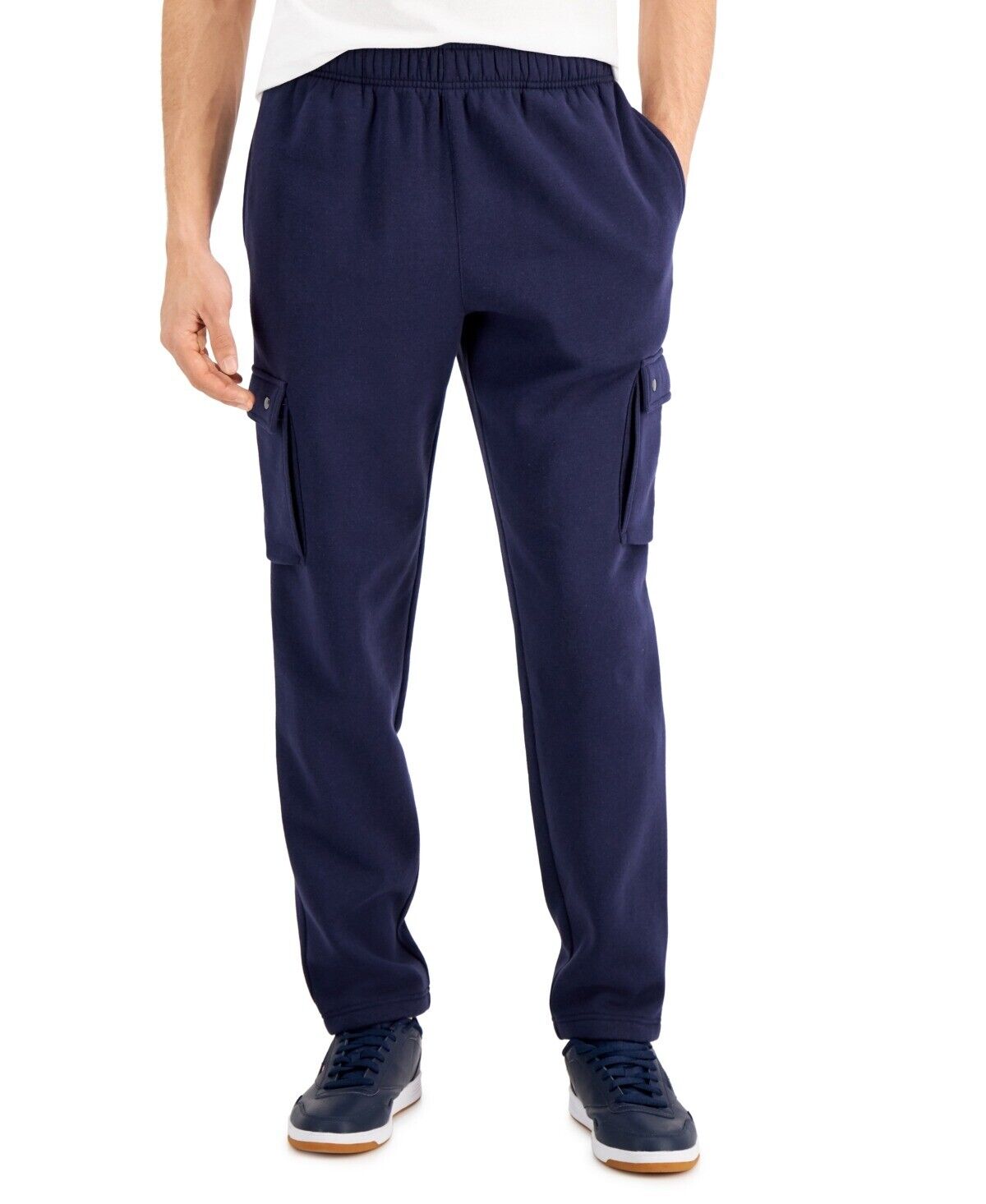 ID Ideology Men's Cargo Jogger Pants Small Navy Blue
