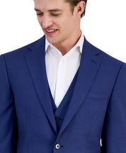 Calvin Klein Mens Slim fit Suit Jacket Blazer 46 L Blue Solid