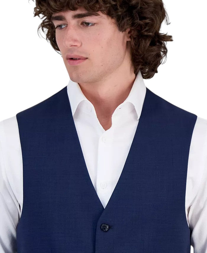 Tommy Hilfiger Mens Modern fit Wool Suit Vest XXXL 3XL Blue Solid