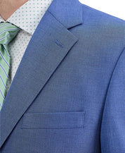 Haggar Mens Classic fit Suit Jacket Blazer 42 S Blue Solid